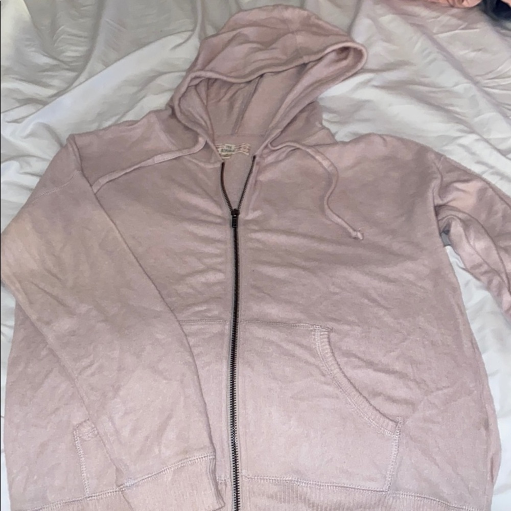 A soft pink light weight jacket